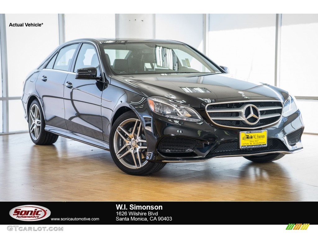 2016 E 350 Sedan - Black / Black photo #1