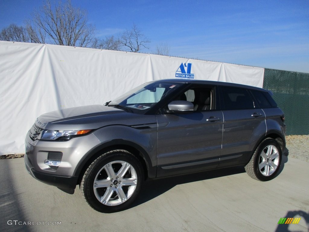 2013 Range Rover Evoque Pure - Orkney Grey Metallic / Ebony photo #17
