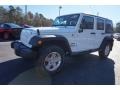 2016 Bright White Jeep Wrangler Unlimited Sport 4x4  photo #3