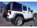 2016 Bright White Jeep Wrangler Unlimited Sport 4x4  photo #7
