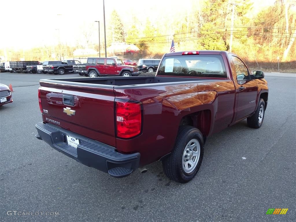 2014 Silverado 1500 WT Regular Cab - Deep Ruby Metallic / Jet Black/Dark Ash photo #7