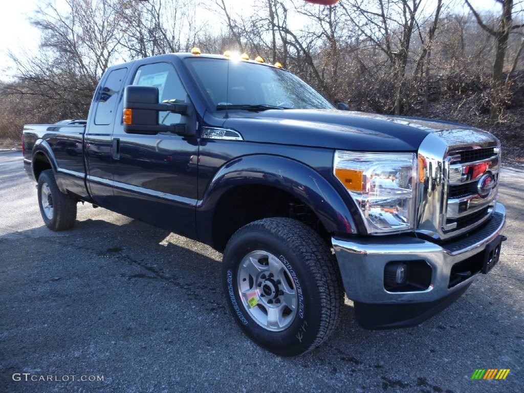 2016 F250 Super Duty XLT Super Cab 4x4 - Blue Jeans Metallic / Steel photo #9