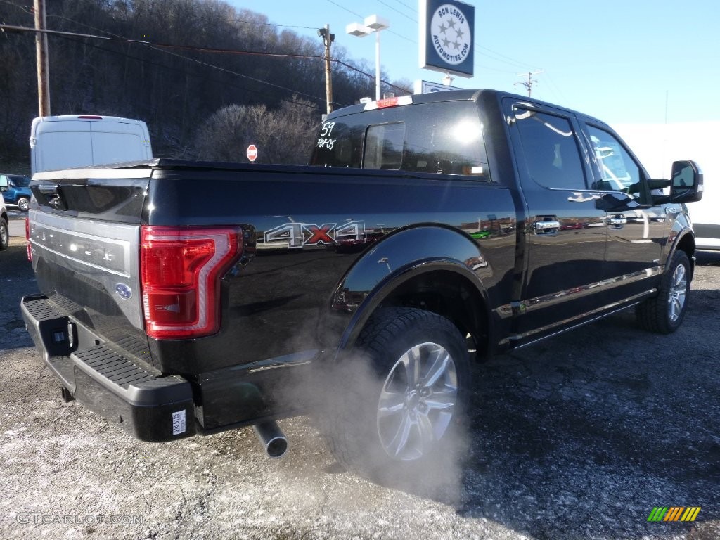 2016 F150 Platinum SuperCrew 4x4 - Shadow Black / Platinum Brunello photo #2
