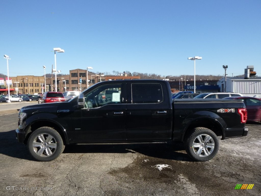 2016 F150 Platinum SuperCrew 4x4 - Shadow Black / Platinum Brunello photo #5