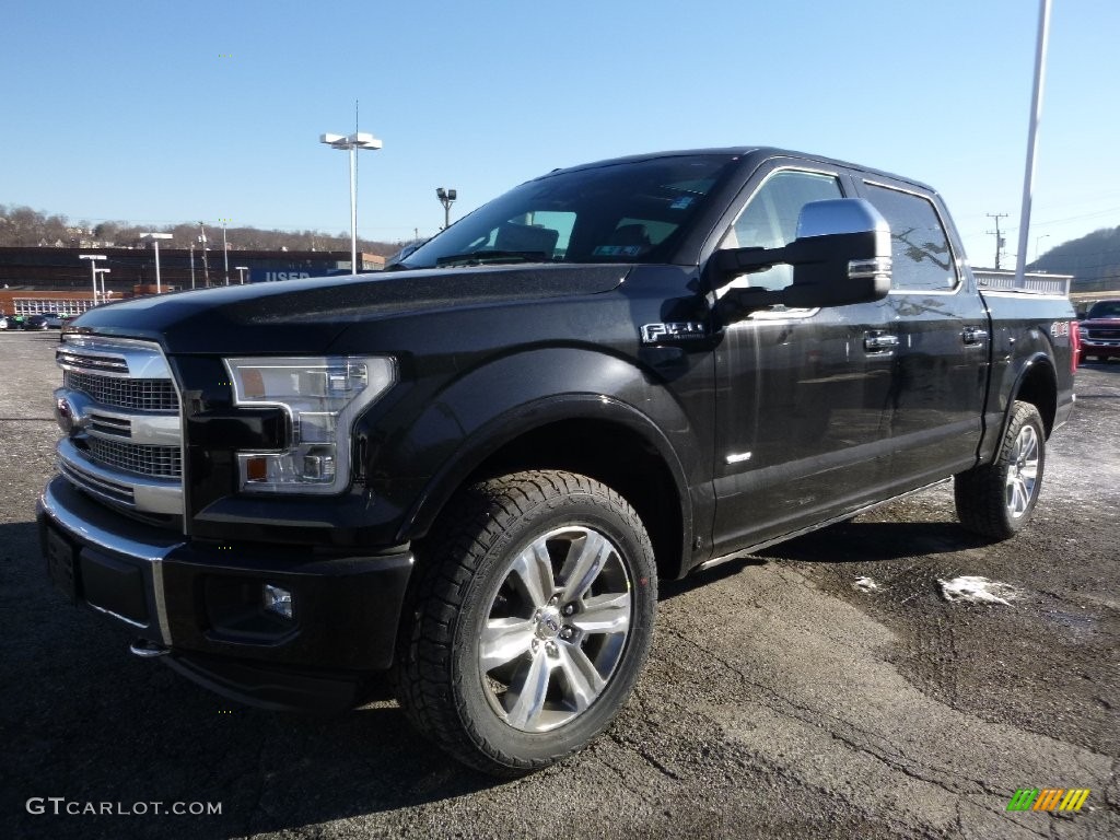 2016 F150 Platinum SuperCrew 4x4 - Shadow Black / Platinum Brunello photo #6