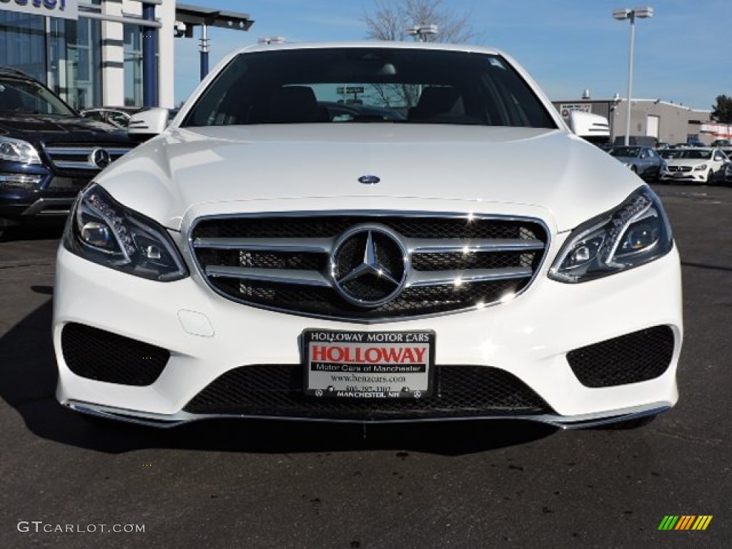 2016 E 350 4Matic Sedan - Polar White / Black photo #2