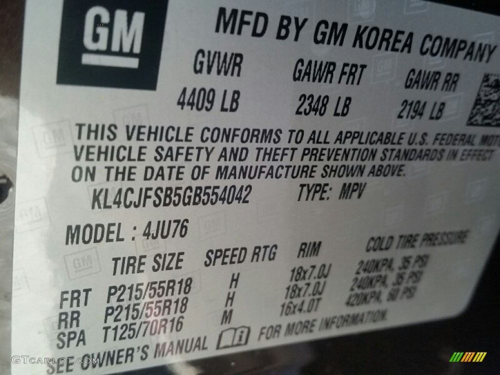 2016 Encore Convenience AWD - Rosewood Metallic / Ebony photo #10