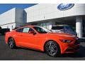 Competition Orange 2016 Ford Mustang EcoBoost Coupe Exterior