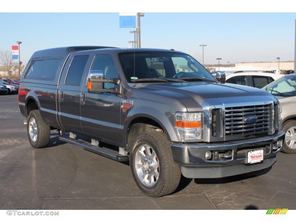 2010 F350 Super Duty Lariat Crew Cab 4x4 - Sterling Grey Metallic / Ebony photo #2