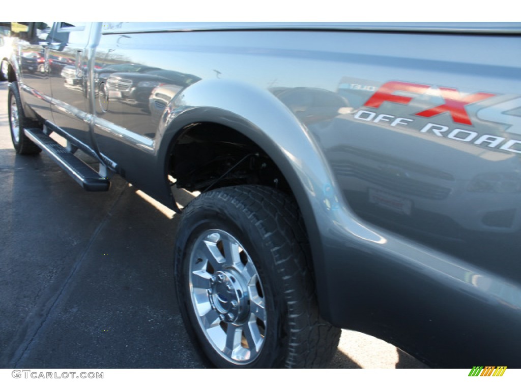 2010 F350 Super Duty Lariat Crew Cab 4x4 - Sterling Grey Metallic / Ebony photo #4