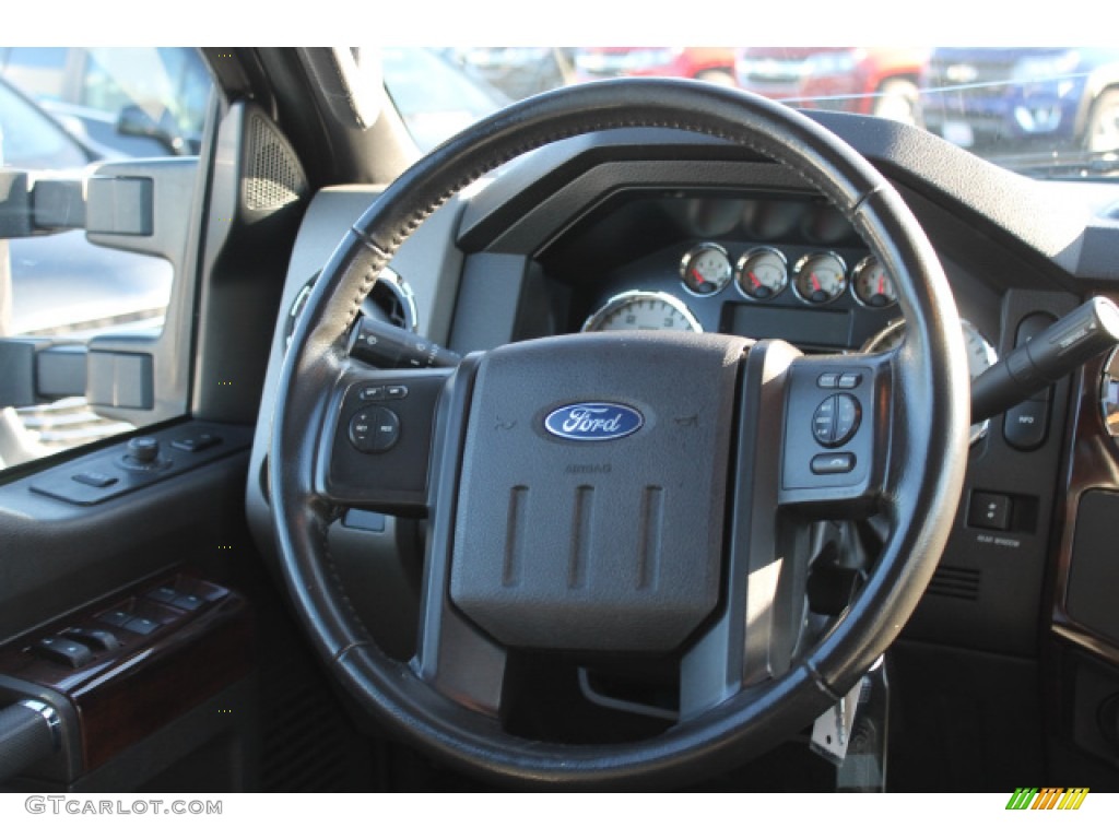 2010 F350 Super Duty Lariat Crew Cab 4x4 - Sterling Grey Metallic / Ebony photo #11