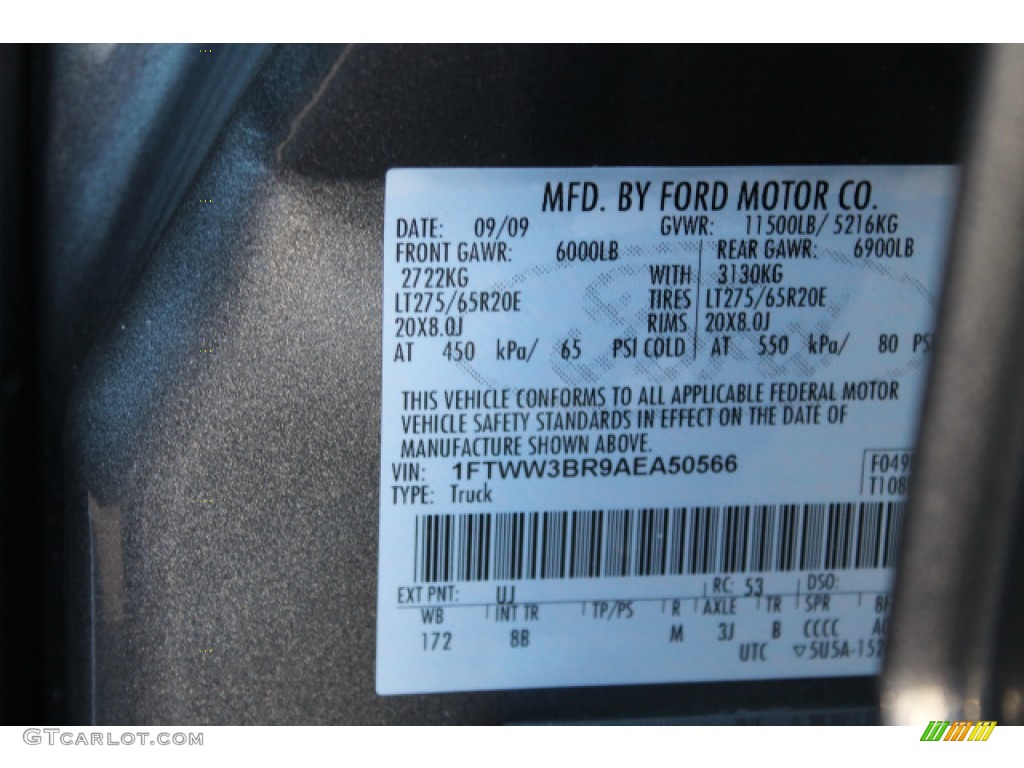 2010 F350 Super Duty Lariat Crew Cab 4x4 - Sterling Grey Metallic / Ebony photo #17