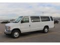 Oxford White 2012 Ford E Series Van E350 XLT Extended Passenger