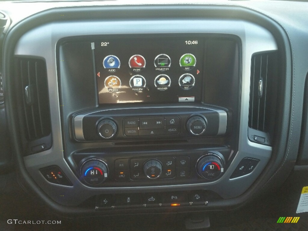 2016 Sierra 1500 SLE Crew Cab 4WD - Stone Blue Metallic / Jet Black photo #9