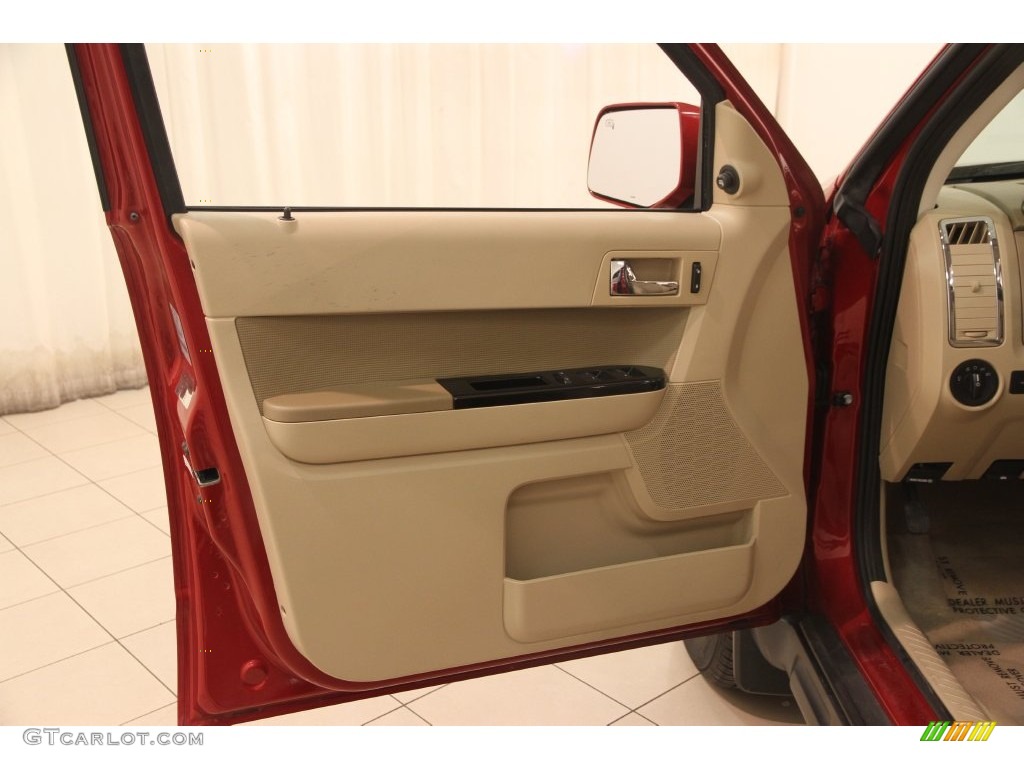 2009 Escape Limited V6 4WD - Sangria Red Metallic / Camel photo #4