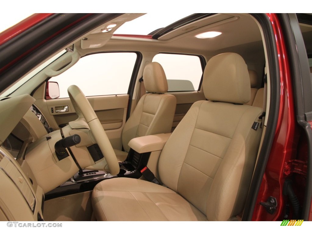 2009 Escape Limited V6 4WD - Sangria Red Metallic / Camel photo #5