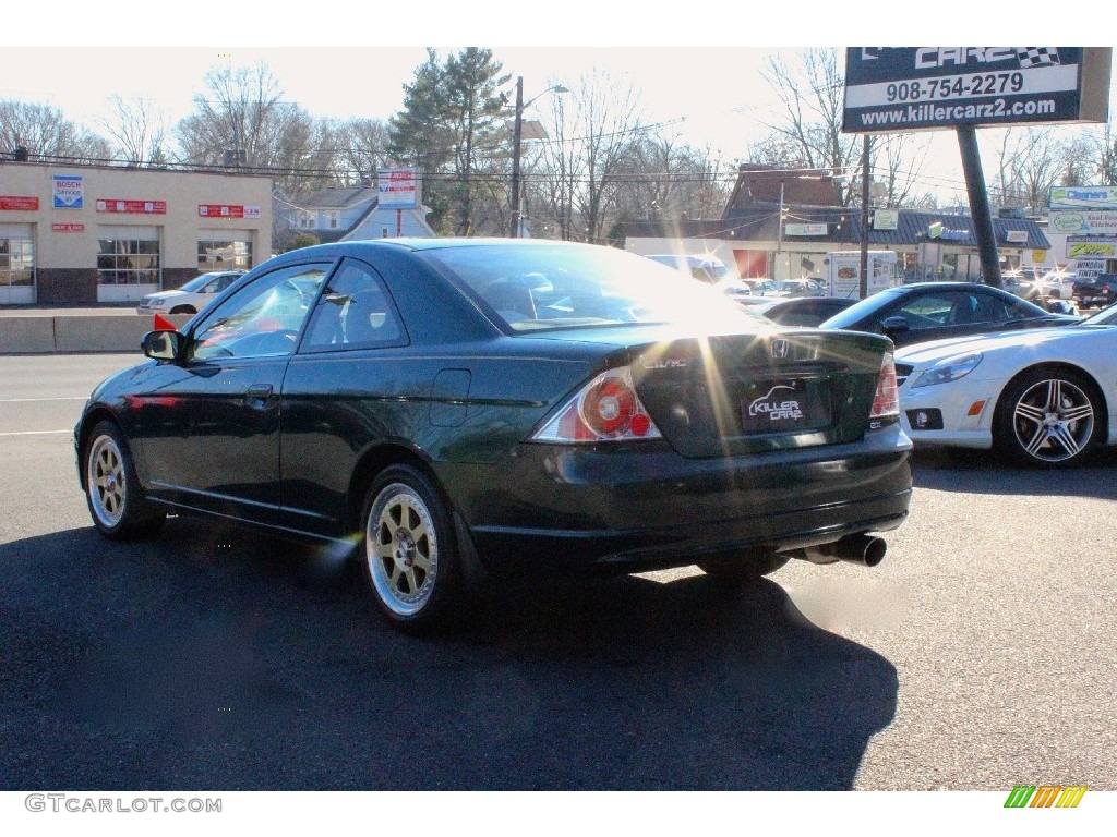 2001 Civic EX Coupe - Clover Green / Beige photo #5