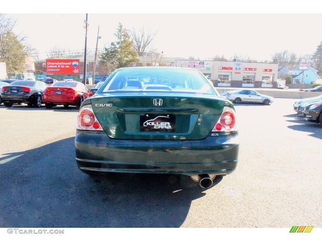 2001 Civic EX Coupe - Clover Green / Beige photo #6