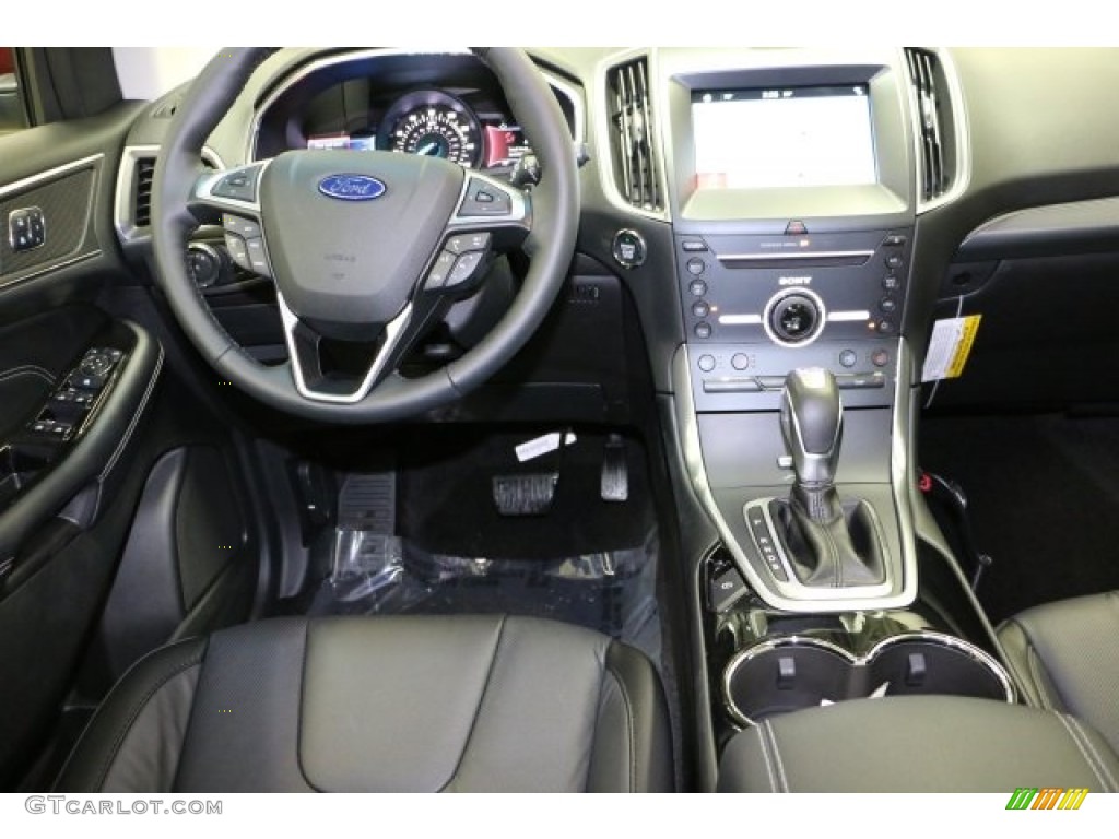 Ebony Interior 2016 Ford Edge Titanium AWD Photo #109904989