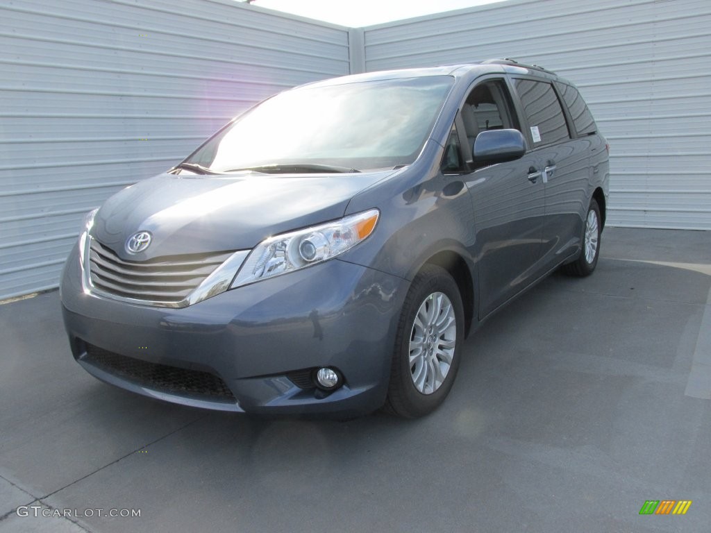 2015 Sienna XLE - Shoreline Blue Pearl / Ash photo #7