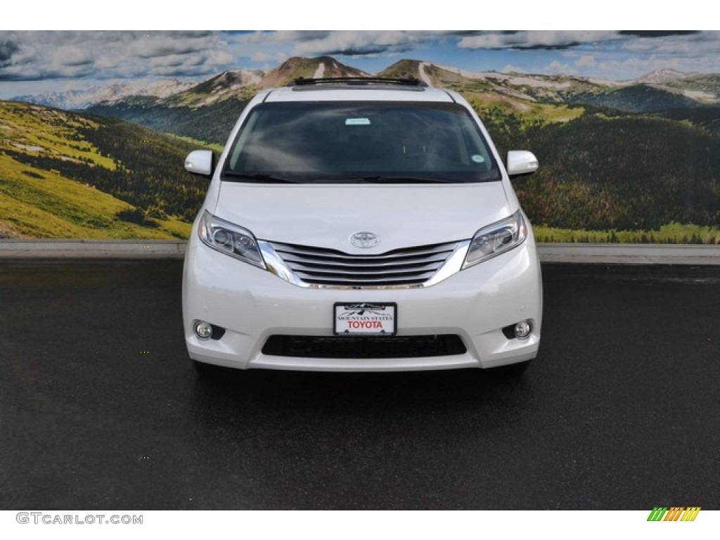 2016 Blizzard Pearl Toyota Sienna Limited Premium Awd 109872295 2016 Sienna Limited Premium Awd Blizzard Pearl Chestnut Photo 2