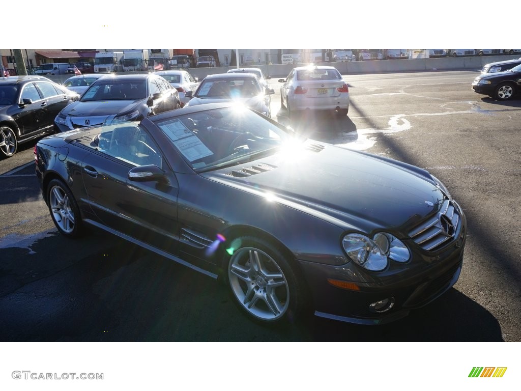 2007 SL 550 Roadster - Aegean Blue Metallic / Black photo #10