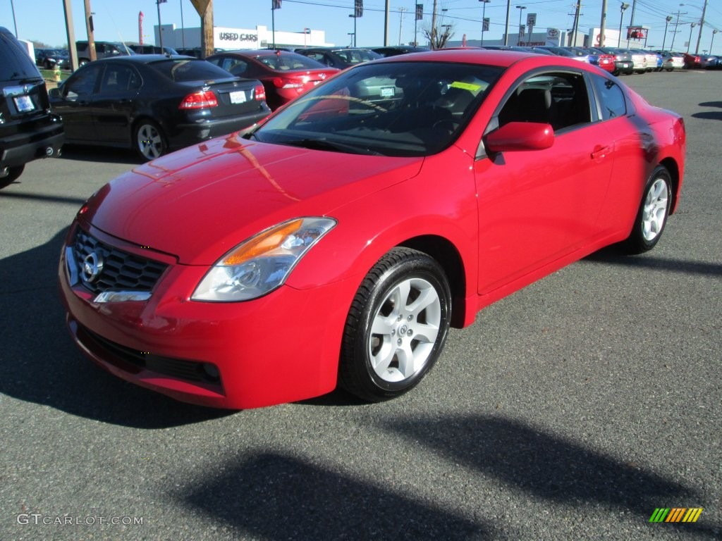 2009 Altima 2.5 S Coupe - Code Red Metallic / Charcoal photo #2