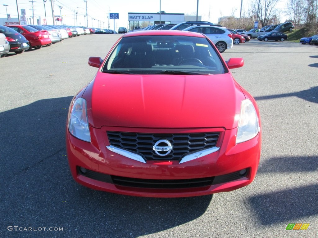 2009 Altima 2.5 S Coupe - Code Red Metallic / Charcoal photo #3