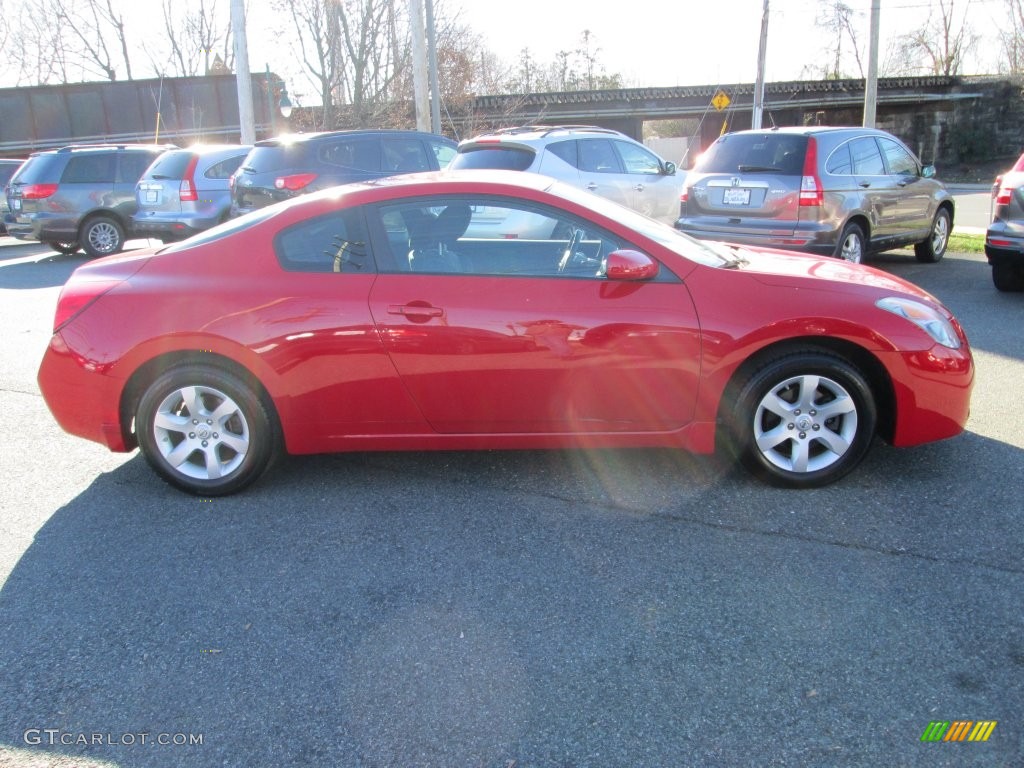 2009 Altima 2.5 S Coupe - Code Red Metallic / Charcoal photo #5