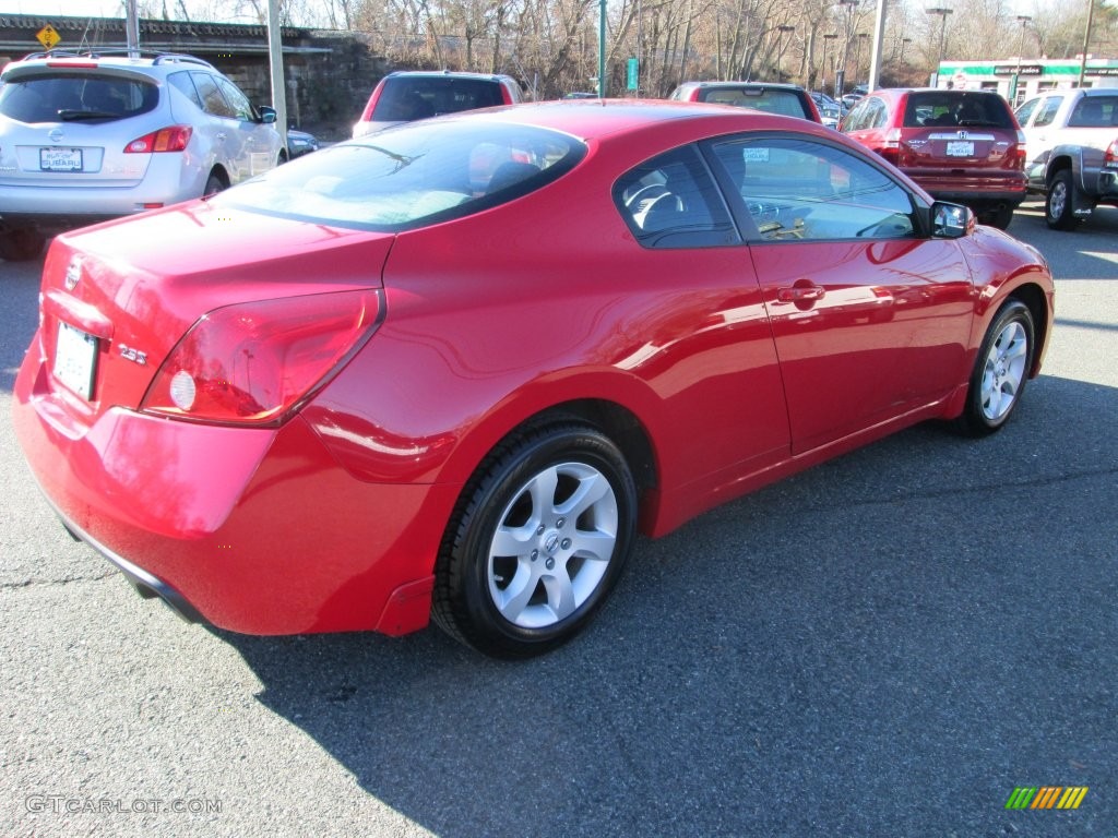 2009 Altima 2.5 S Coupe - Code Red Metallic / Charcoal photo #6