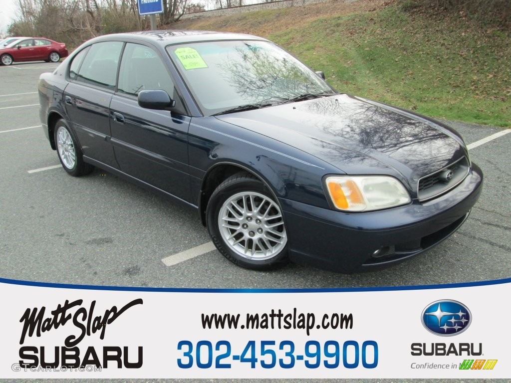 2003 Legacy L Sedan - Mystic Blue Pearl / Gray photo #1