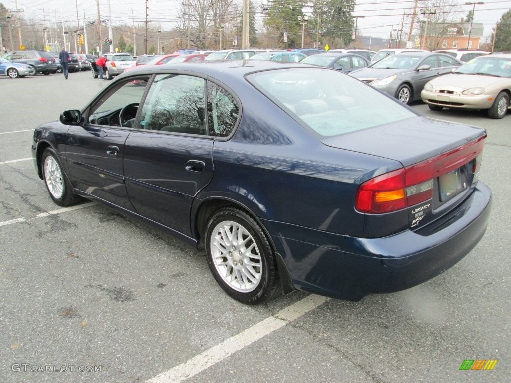 2003 Legacy L Sedan - Mystic Blue Pearl / Gray photo #8