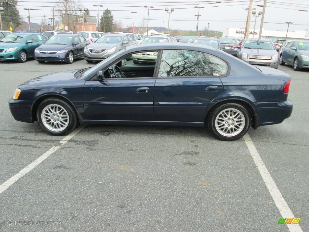 2003 Legacy L Sedan - Mystic Blue Pearl / Gray photo #9