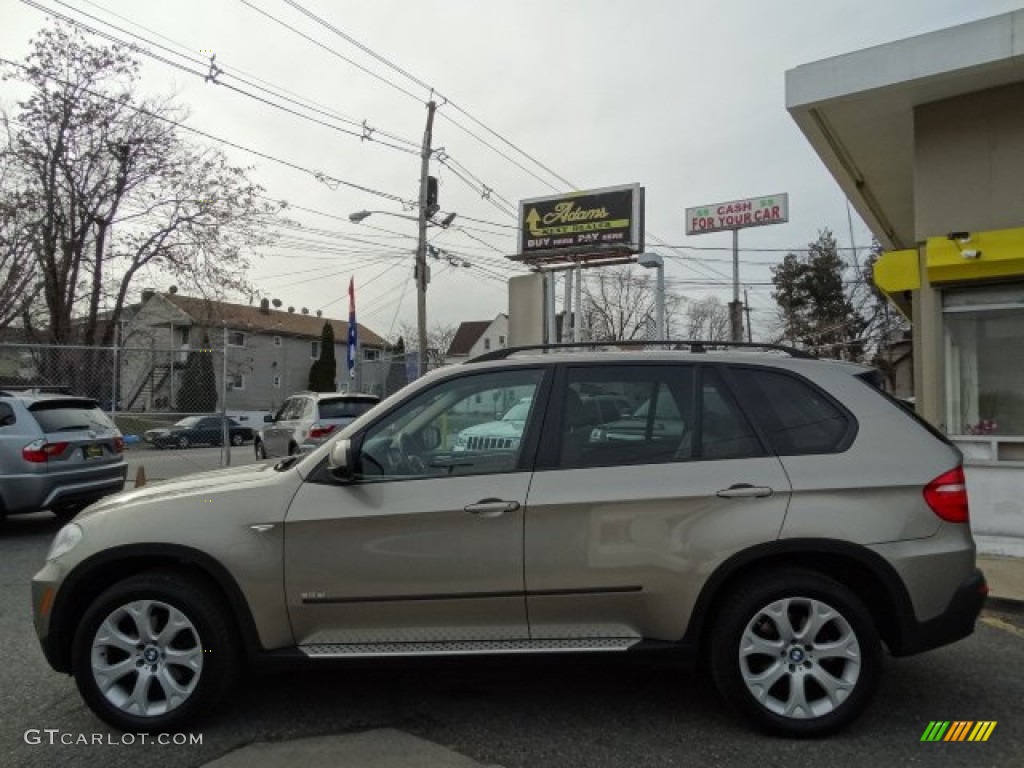 2007 X5 3.0si - Platinum Bronze Metallic / Sand Beige photo #8