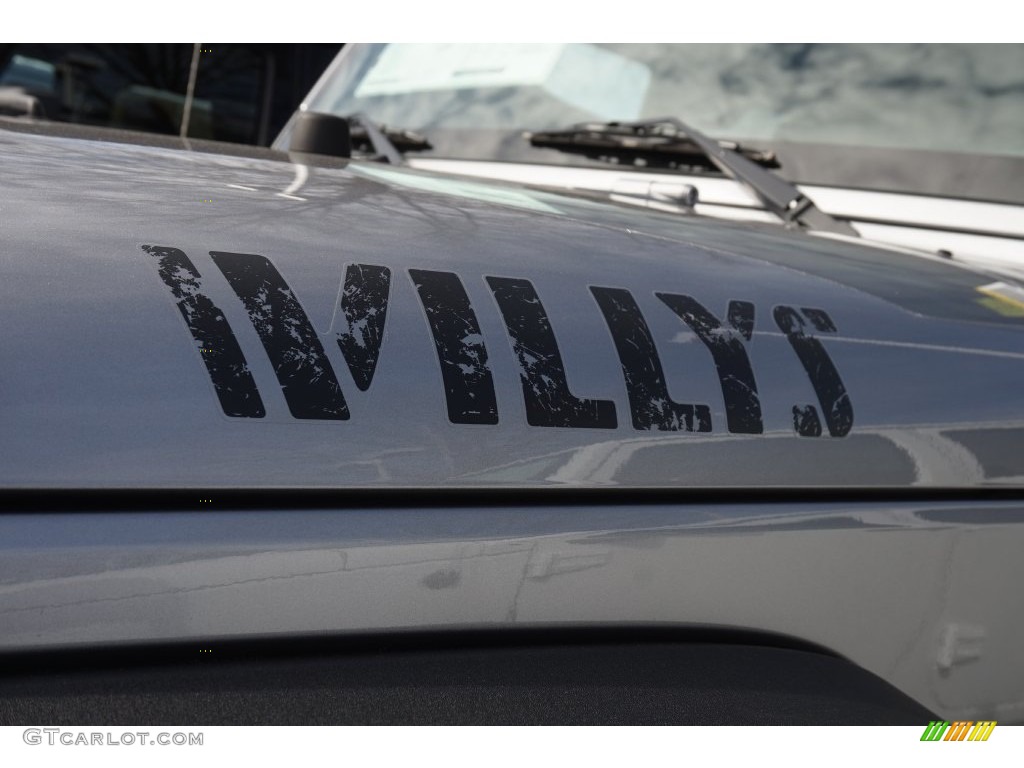 2016 Wrangler Unlimited Willys Wheeler 4x4 - Billet Silver Metallic / Black photo #7
