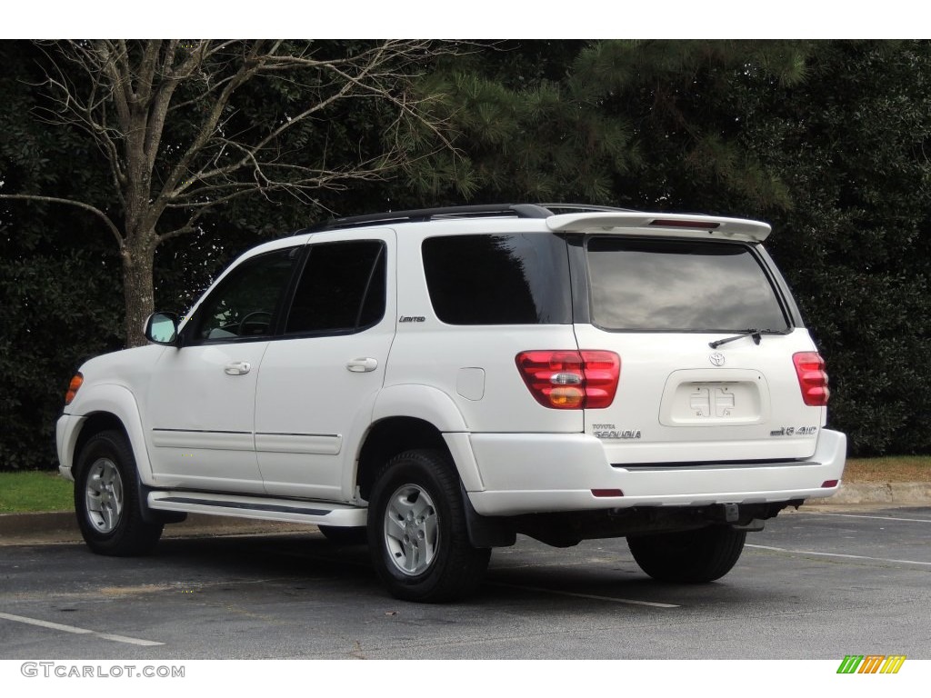 2002 Sequoia Limited 4WD - Natural White / Charcoal photo #6