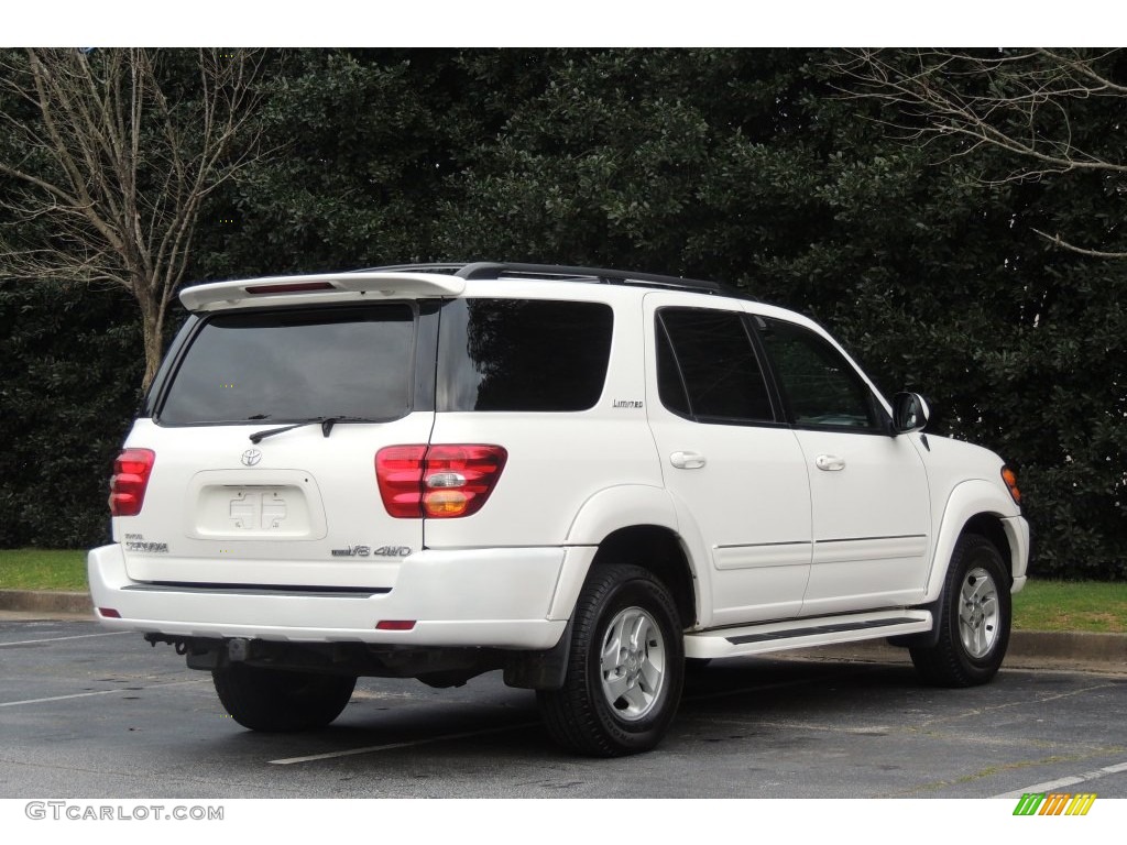 2002 Sequoia Limited 4WD - Natural White / Charcoal photo #7