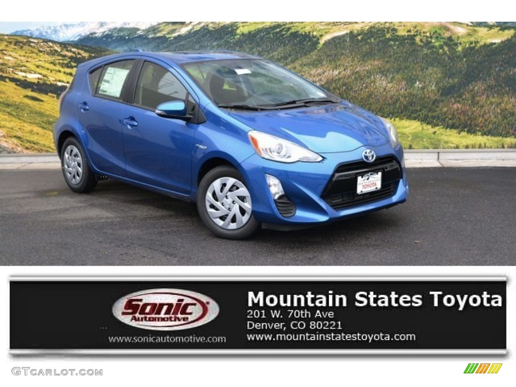 Blue Streak Metallic Toyota Prius c