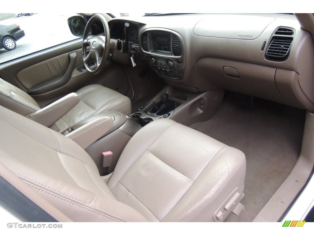 2002 Sequoia Limited 4WD - Natural White / Charcoal photo #13