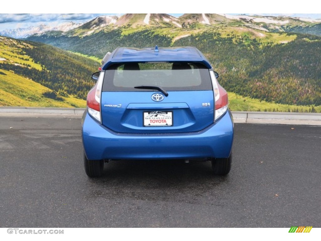 2016 Prius c Two - Blue Streak Metallic / Ash/Black photo #4