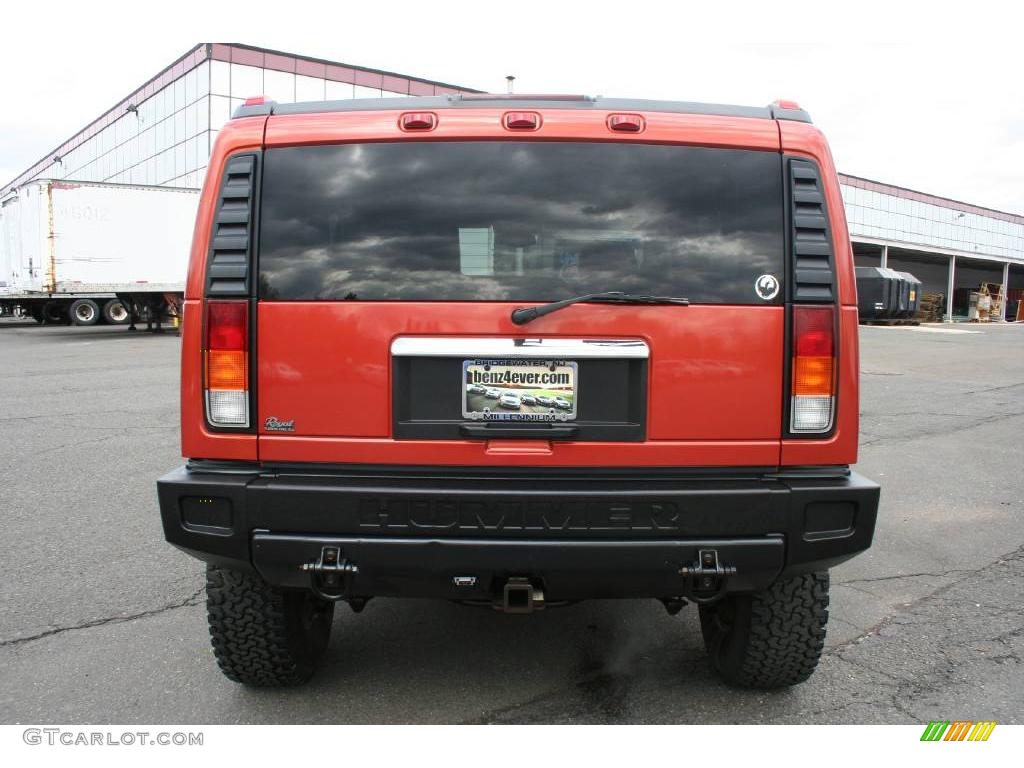 2003 H2 SUV - Sunset Orange Metallic / Wheat photo #6