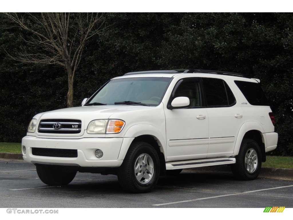 2002 Sequoia Limited 4WD - Natural White / Charcoal photo #30