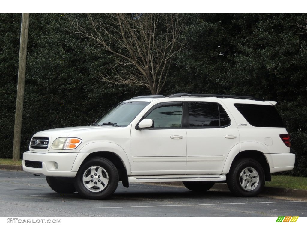 2002 Sequoia Limited 4WD - Natural White / Charcoal photo #31