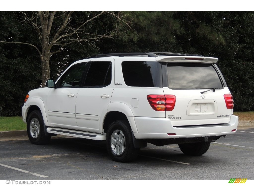 2002 Sequoia Limited 4WD - Natural White / Charcoal photo #34