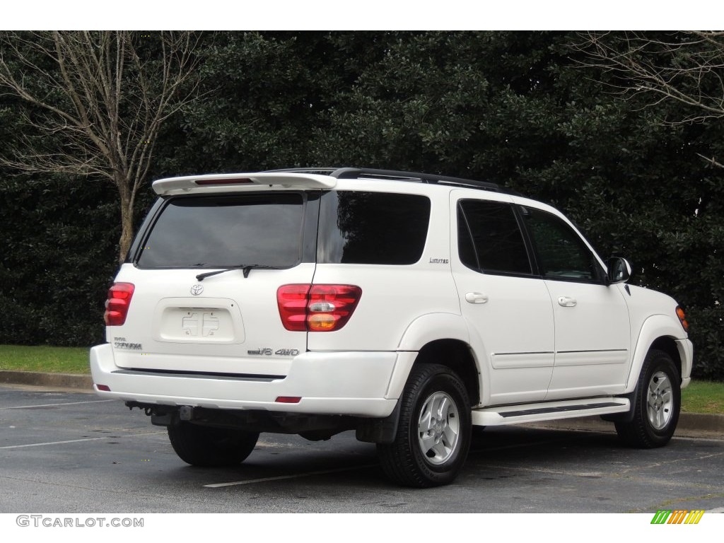 2002 Sequoia Limited 4WD - Natural White / Charcoal photo #36