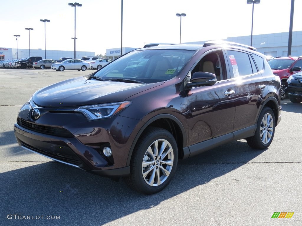 2016 RAV4 Limited - Black Currant Metallic / Nutmeg photo #3