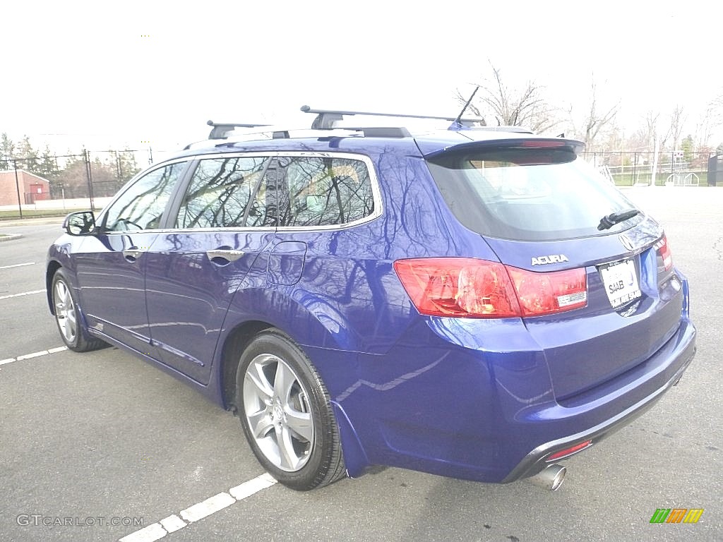 2012 TSX Technology Sport Wagon - Vortex Blue Pearl / Ebony photo #3