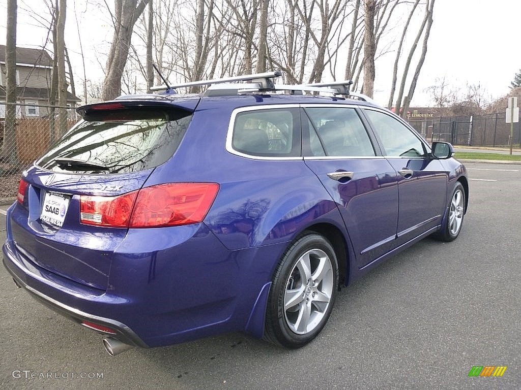 2012 TSX Technology Sport Wagon - Vortex Blue Pearl / Ebony photo #5