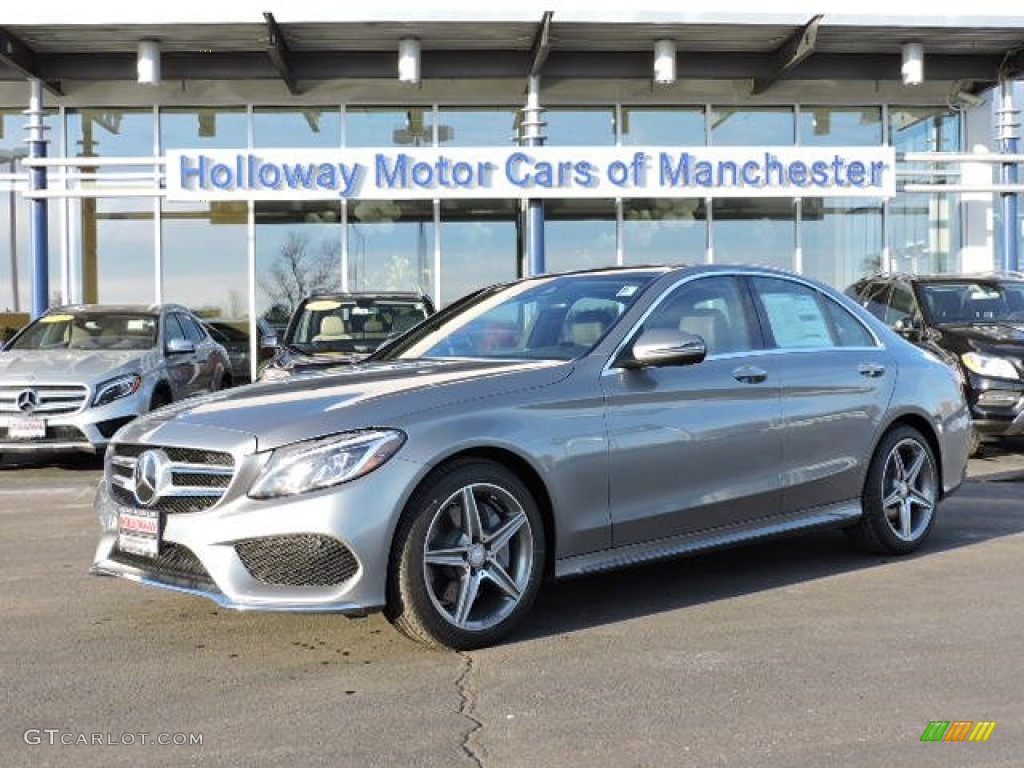 2016 C 300 4Matic Sedan - Palladium Silver Metallic / Black photo #1