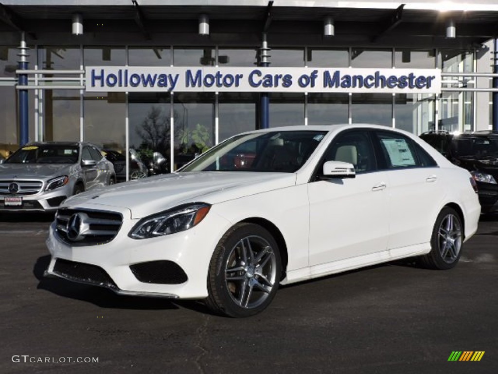 2016 E 350 4Matic Sedan - Polar White / Silk Beige/Espresso Brown photo #1